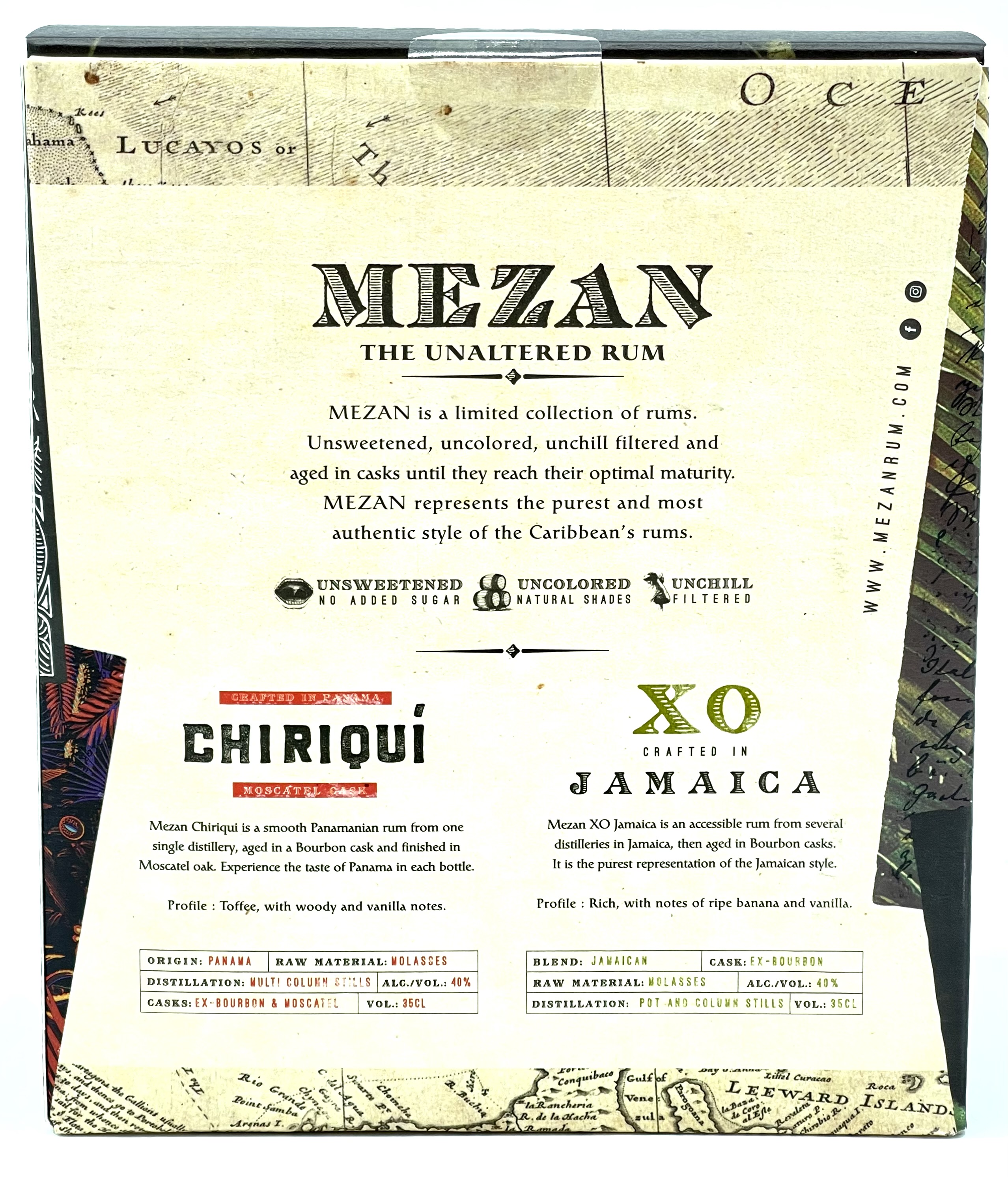 Coffret MEZAN Chiriqui & XO - 2 x 35cl - 40%